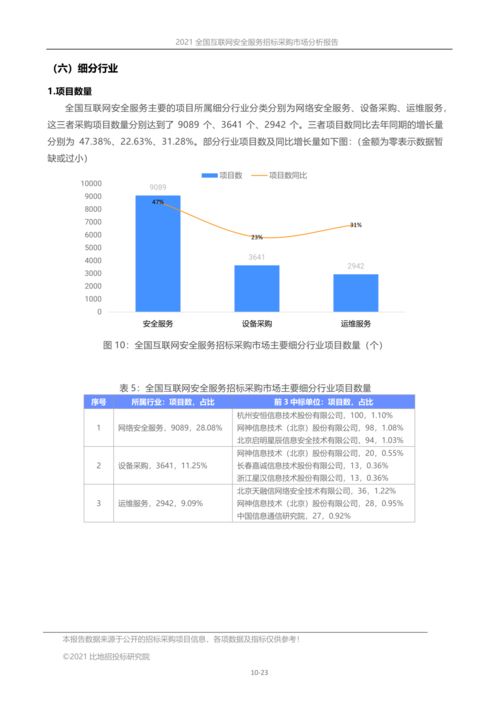 2021年全国互联网安全服务招标采购市场深度分析报告